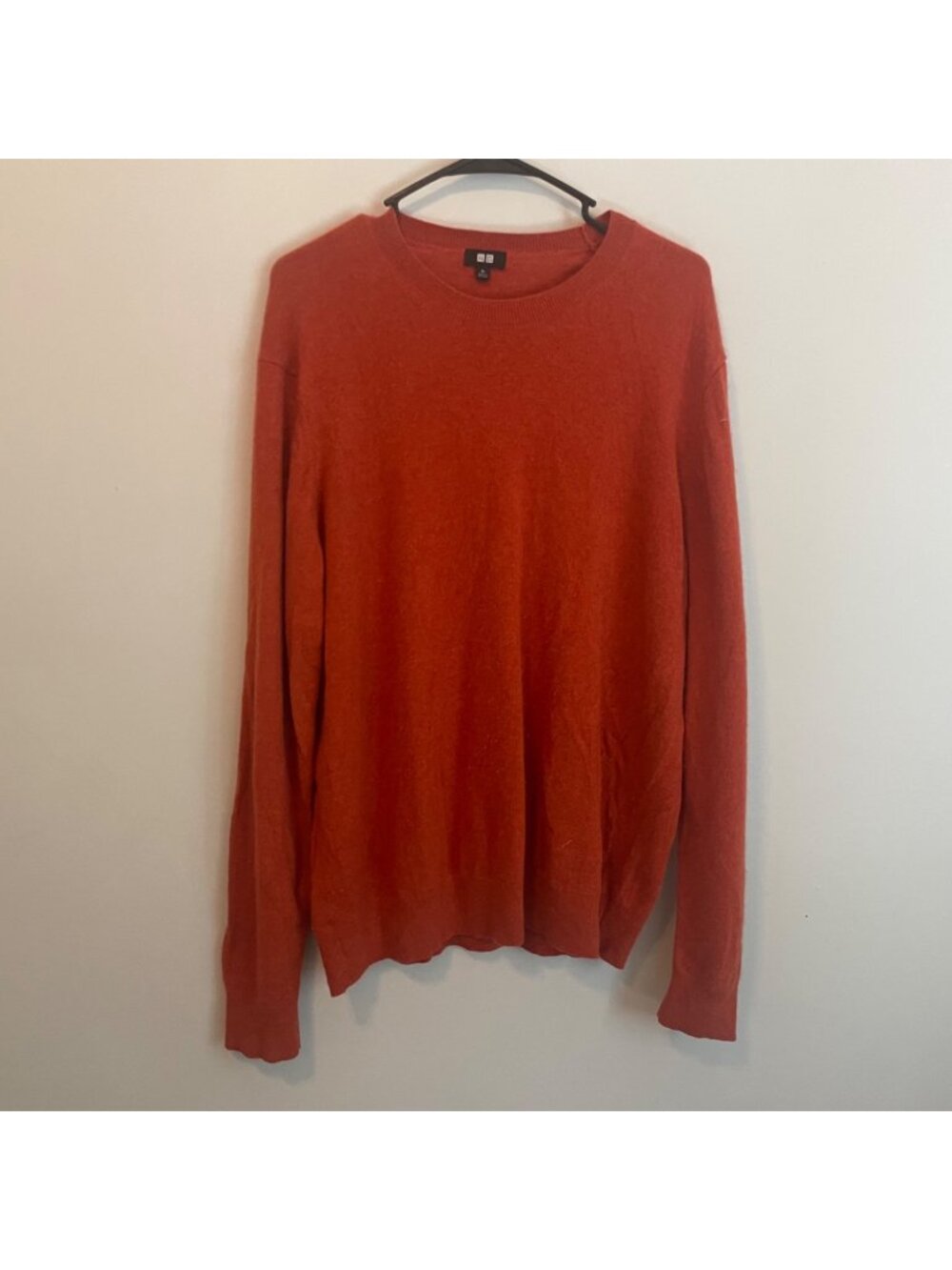Uniqlo Women's Crew Neck Sweater - Rust Orange
